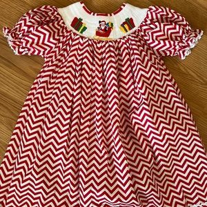Babeeni stripe smocked dress‎ Small burnt place on dress. 2nd owners